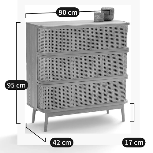 Комод с 3-мя ящиками из плетеного ротанга Ruiz Light Chest of Drawers Комод с 3-мя ящиками из плетеного ротанга Ruiz Light Chest of Drawers в Липецке