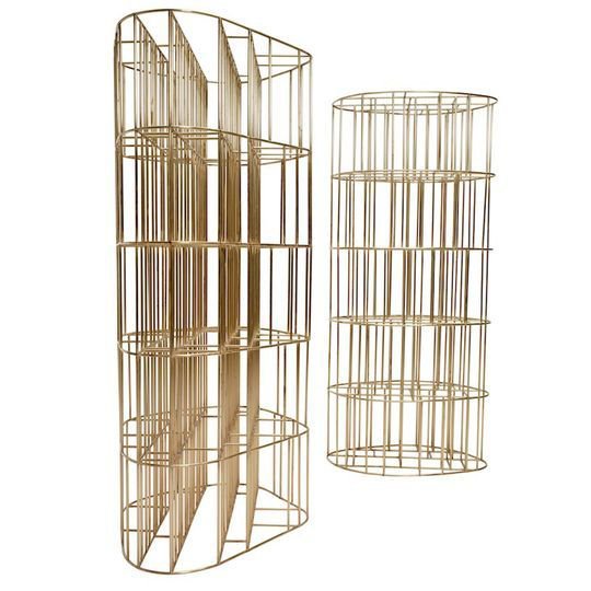 Стеллаж CECCOTTI Bibliotheque Golden Сage Золотой Стеллаж CECCOTTI Bibliotheque Golden Сage Золотой в Липецке | Loft Concept