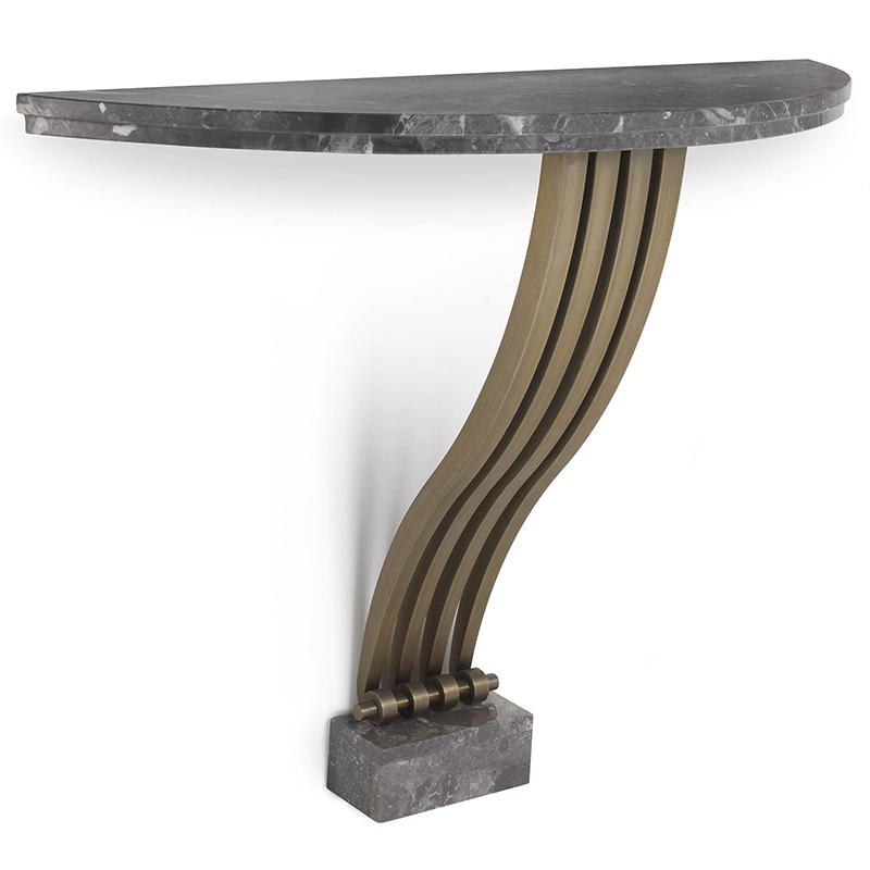 Консоль Eichholtz Console Table Renaissance Brass Серый Латунь Консоль Eichholtz Console Table Renaissance Brass Серый Латунь в Липецке | Loft Concept