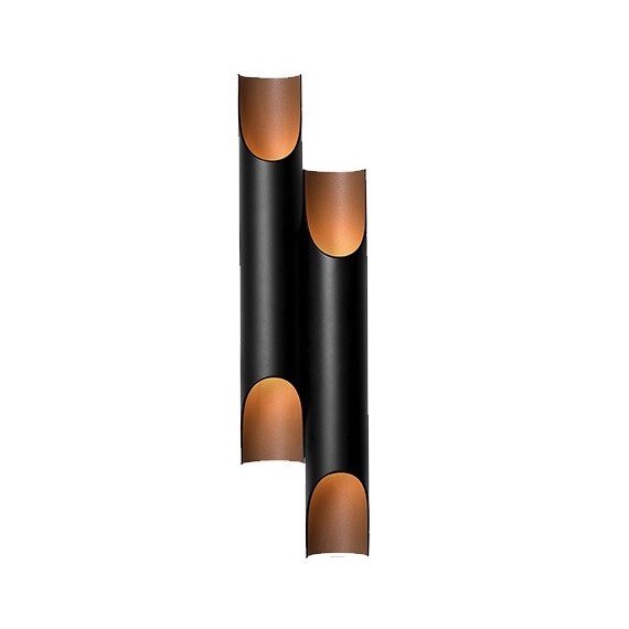 Бра Galliano Double by DELIGHTFULL Black Черный Золотой Бра Galliano Double by DELIGHTFULL Black Черный Золотой в Липецке | Loft Concept