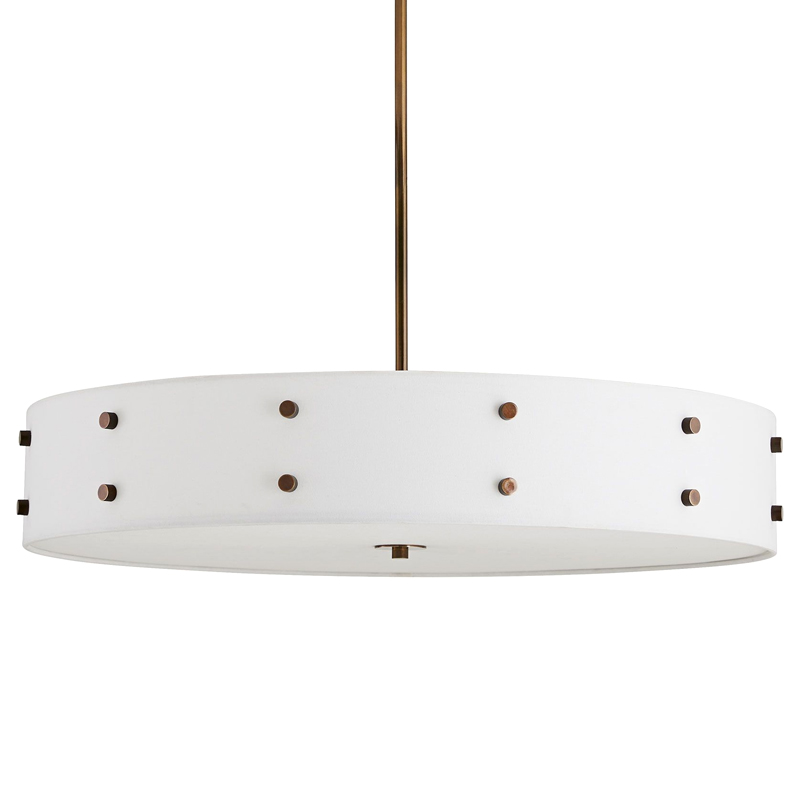 Люстра Arteriors HOCKLEE CHANDELIER Коричневый Белый Люстра Arteriors HOCKLEE CHANDELIER Коричневый Белый в Липецке | Loft Concept