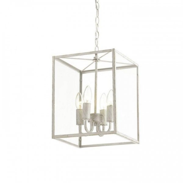 Подвесной светильник Loft Industrial Ortogonal Pendant Cube White 4 Прозрачное Стекло Белый Подвесной светильник Loft Industrial Ortogonal Pendant Cube White 4 Прозрачное Стекло Белый в Липецке | Loft Concept