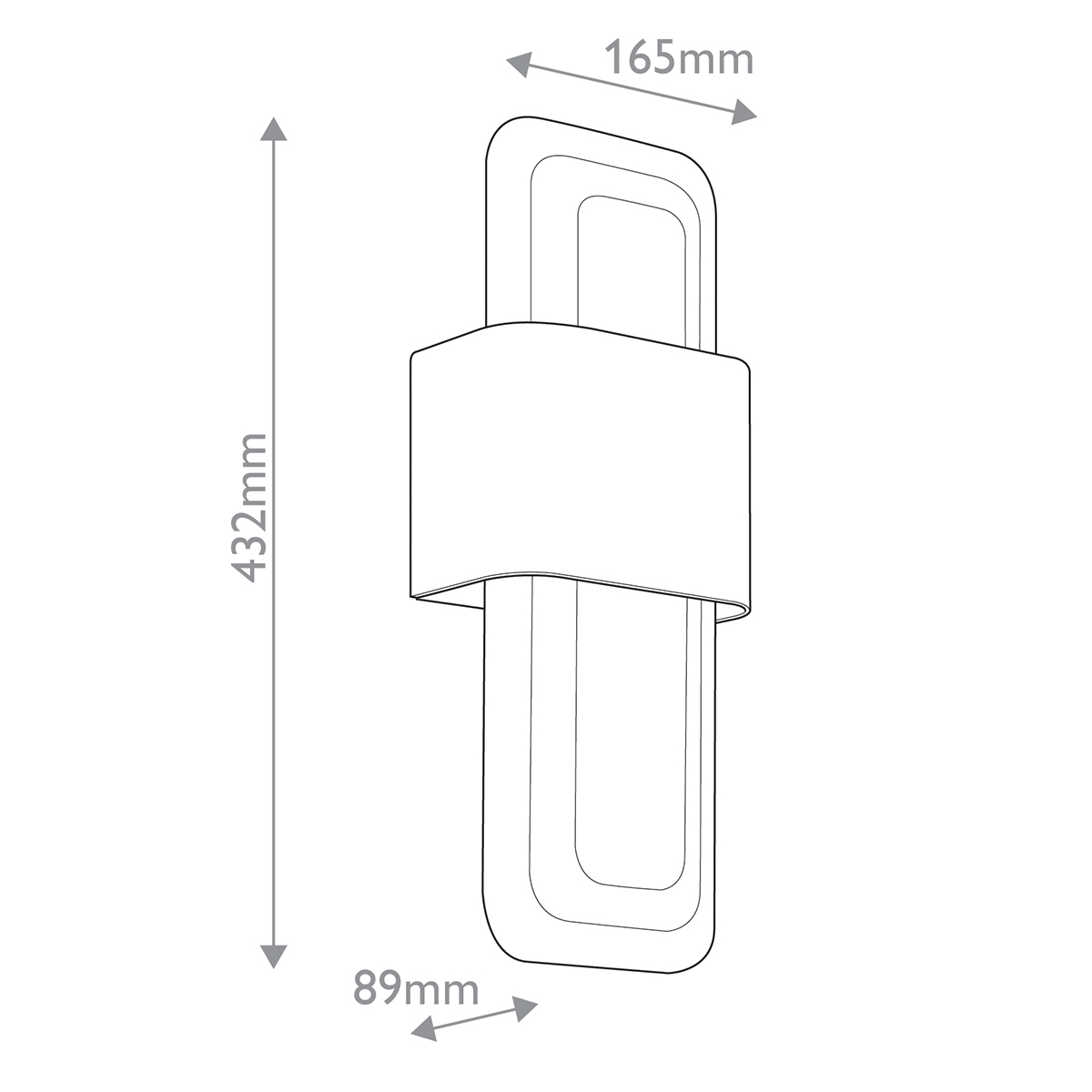 Бра с прямоугольным стеклянным плафоном Kichler в Липецке