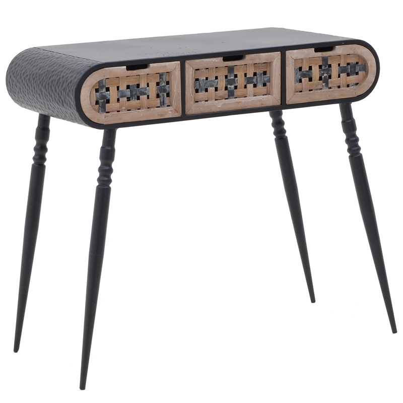 Консоль Fidelia Console Черный Бежево-серый Консоль Fidelia Console Черный Бежево-серый в Липецке | Loft Concept
