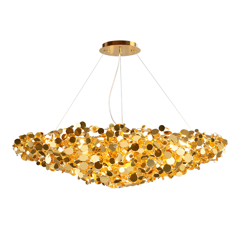 Люстра Godfreet Gold Chandelier Золотой Люстра Godfreet Gold Chandelier Золотой в Липецке | Loft Concept
