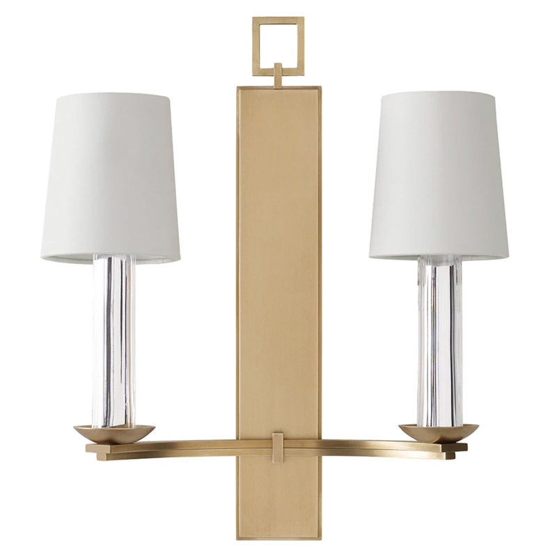 Бра Baker PH401 Trocadero Sconce Thomas Pheasant Белый Латунь Прозрачный Бра Baker PH401 Trocadero Sconce Thomas Pheasant Белый Латунь Прозрачный в Липецке | Loft Concept