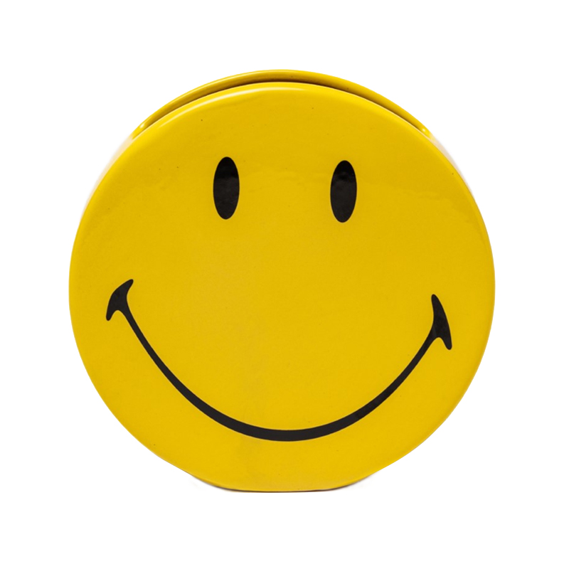 Ваза Seletti Smiley Желтый Черный Ваза Seletti Smiley Желтый Черный в Липецке | Loft Concept