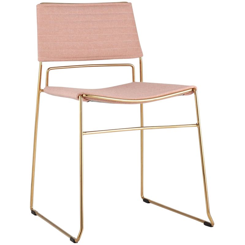 Стул Samuel Chair Розовый Розовый пастельный Золотой Стул Samuel Chair Розовый Розовый пастельный Золотой в Липецке | Loft Concept