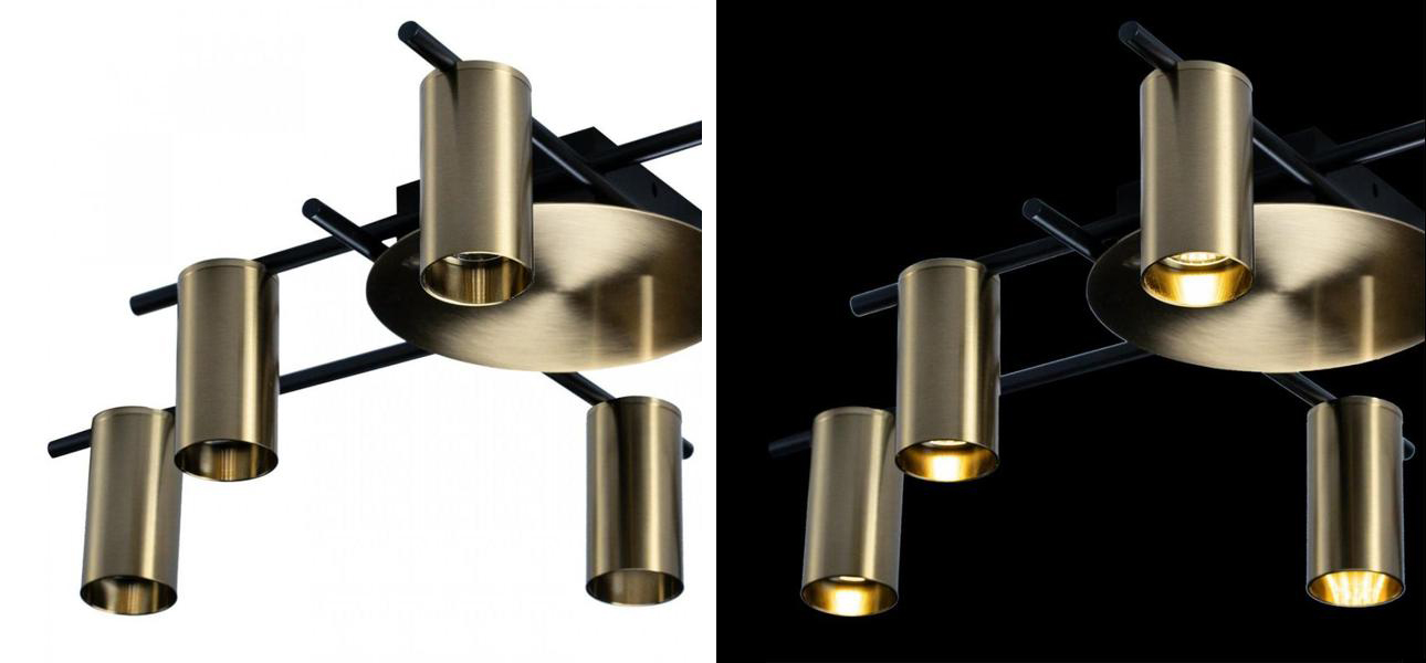 Потолочный светильник Aigle Ceiling Light 6 Латунь - фото