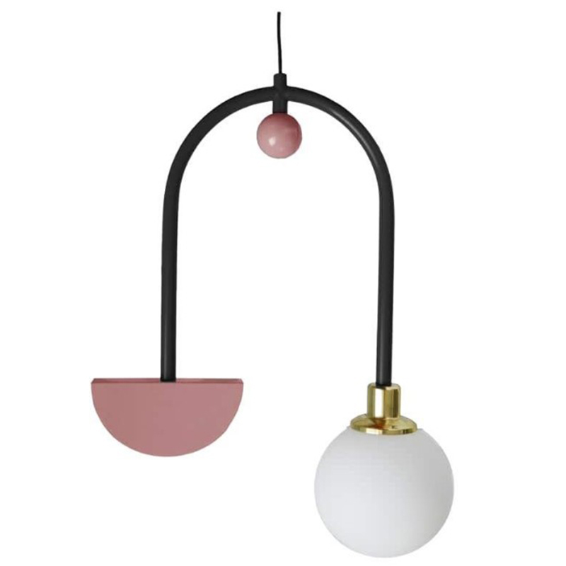 Дизайнерский Светильник Pink Space II Ceiling Lamp by Dovain Studio Белый Розовый Черный Дизайнерский Светильник Pink Space II Ceiling Lamp by Dovain Studio Белый Розовый Черный в Липецке | Loft Concept