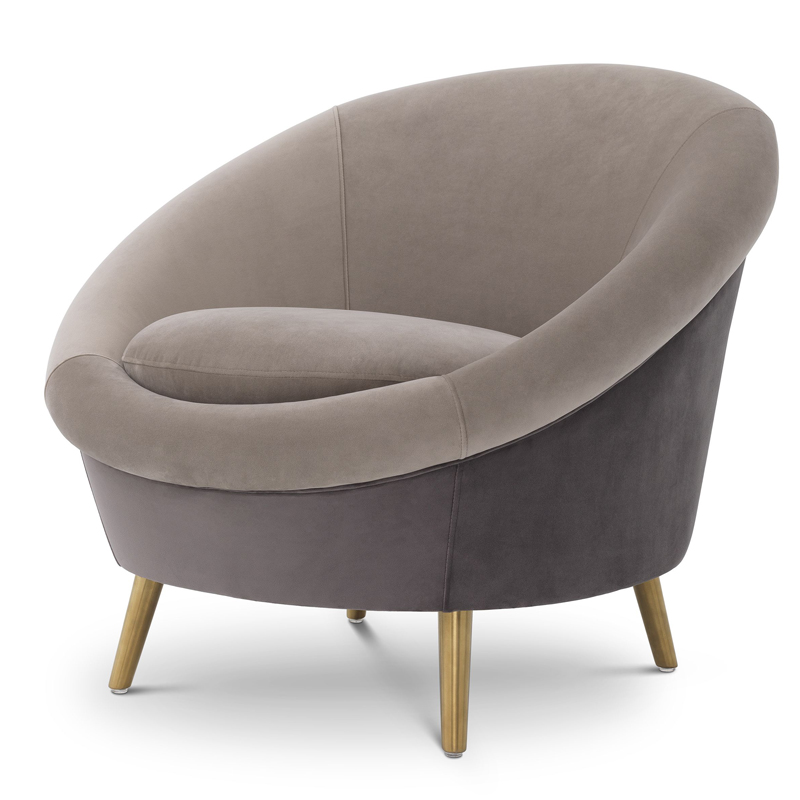 Кресло Eichholtz Chair Giulia Серый Латунь Кресло Eichholtz Chair Giulia Серый Латунь в Липецке | Loft Concept