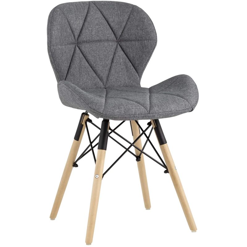 Стул Jeroen Chair Рогожка Серый Цвет Серый Древесина Черный Стул Jeroen Chair Рогожка Серый Цвет Серый Древесина Черный в Липецке | Loft Concept