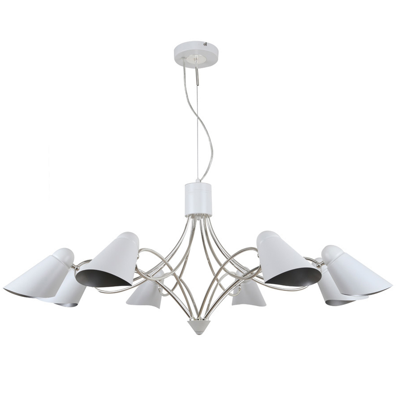 Люстра Silvi Chandelier Белый Серебряный Люстра Silvi Chandelier Белый Серебряный в Липецке | Loft Concept