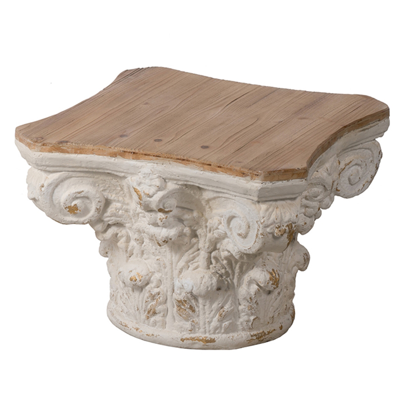 Приставной стол Ancient Roman Column Side Table Белый Приставной стол Ancient Roman Column Side Table Белый в Липецке | Loft Concept