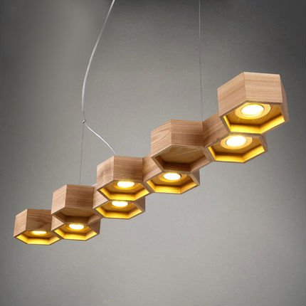 Люстра Honeycomb 7 Loft Wooden Ecolight Люстра Honeycomb 7 Loft Wooden Ecolight в Липецке | Loft Concept