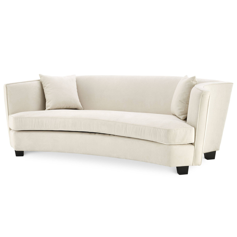 Диван Eichholtz Sofa Jiulietta 3 ivory ( слоновая кость ) Черный Диван Eichholtz Sofa Jiulietta 3 ivory ( слоновая кость ) Черный в Липецке | Loft Concept