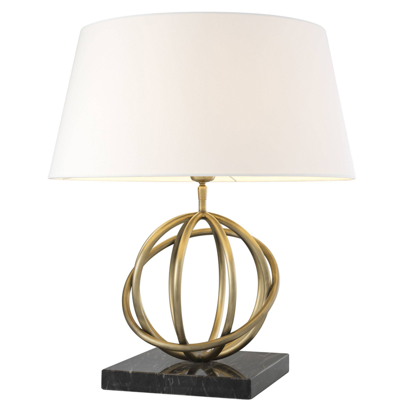 Настольная лампа Eichholtz Table Lamp Edition Белый Черный Латунь Античная полированная Настольная лампа Eichholtz Table Lamp Edition Белый Черный Латунь Античная полированная в Липецке | Loft Concept