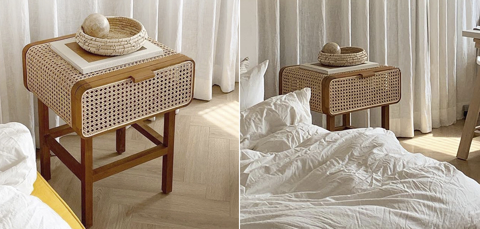 Тумба Rattan Mesh Nightstand Тумба Rattan Mesh Nightstand - Loft-Concept в Липецке