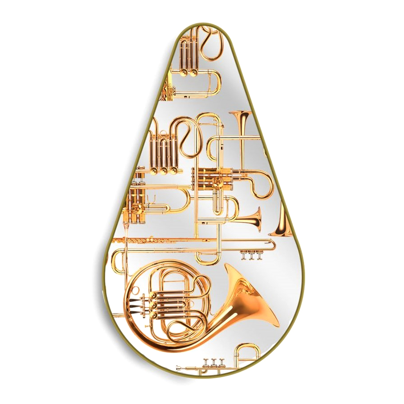 Зеркало Seletti Pear Trumpets Золотой Зеркало Seletti Pear Trumpets Золотой в Липецке | Loft Concept