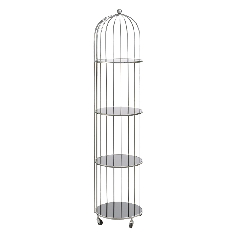 Стеллаж Cage Rack Silver Серебряный Стеллаж Cage Rack Silver Серебряный в Липецке | Loft Concept