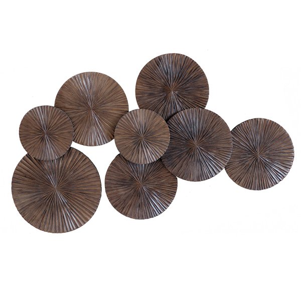 Арт-объект Apollo Brown Wall Plaque Disc Коричневый Арт-объект Apollo Brown Wall Plaque Disc Коричневый в Липецке | Loft Concept