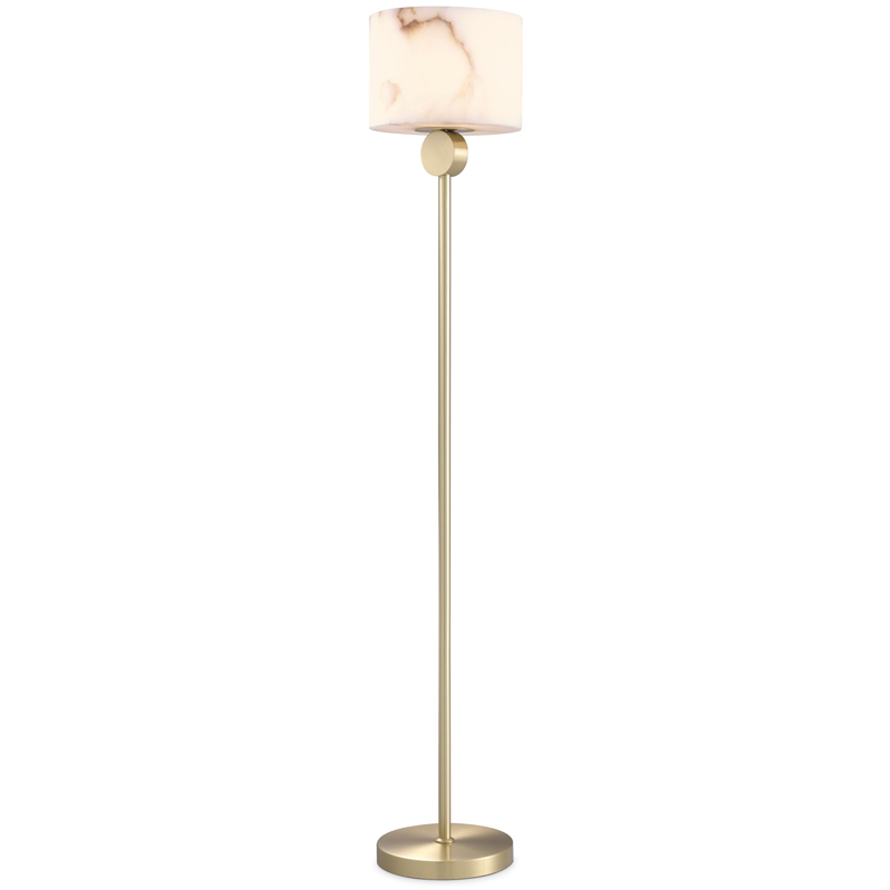 Торшер Eichholtz Floor Lamp Etruscan Brass Латунь Белый Торшер Eichholtz Floor Lamp Etruscan Brass Латунь Белый в Липецке | Loft Concept