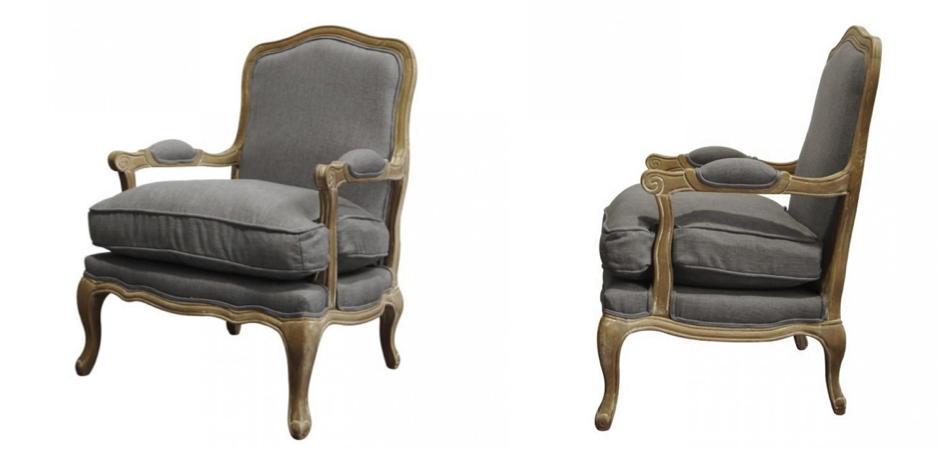 Кресло French Provence ArmChair Shebbi Grey Кресло French Provence ArmChair Shebbi Grey - Loft-Concept в Липецке