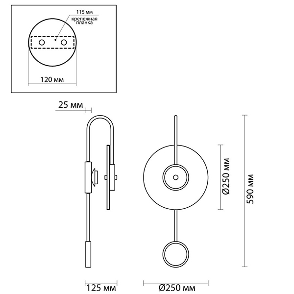 Бра Kaspar Wall lamp Бра Kaspar Wall lamp в Липецке