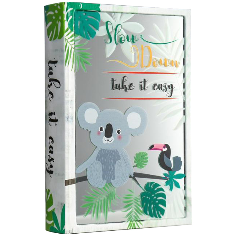 Шкатулка-книга Koala and Toucan Mirror Book Box Мульти Белый Зеленый Шкатулка-книга Koala and Toucan Mirror Book Box Мульти Белый Зеленый в Липецке | Loft Concept