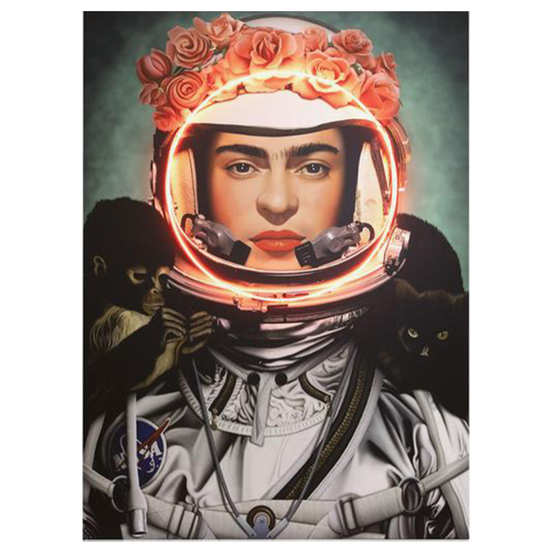 Неоновый постер Фрида Кало в Скафандре Space Girl Frida Мульти Неоновый постер Фрида Кало в Скафандре Space Girl Frida Мульти в Липецке | Loft Concept