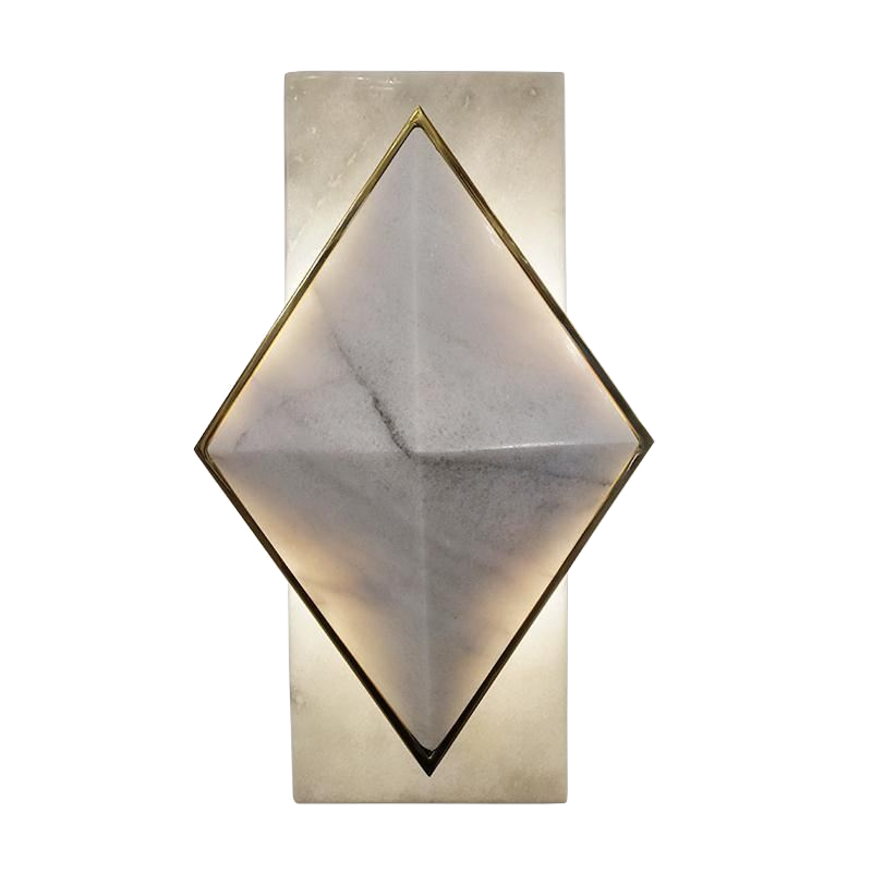 Бра Marble Diamond WALL LAMP Латунь Серый Бра Marble Diamond WALL LAMP Латунь Серый в Липецке | Loft Concept