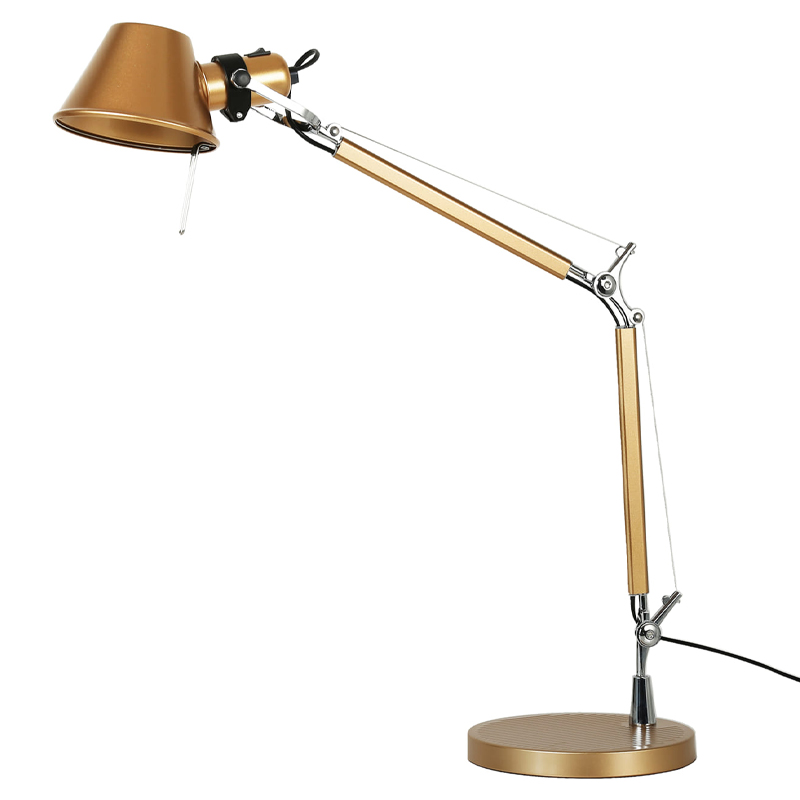 Настольная лампа золотого цвета Artemide Золотой Хром Настольная лампа золотого цвета Artemide Золотой Хром в Липецке | Loft Concept