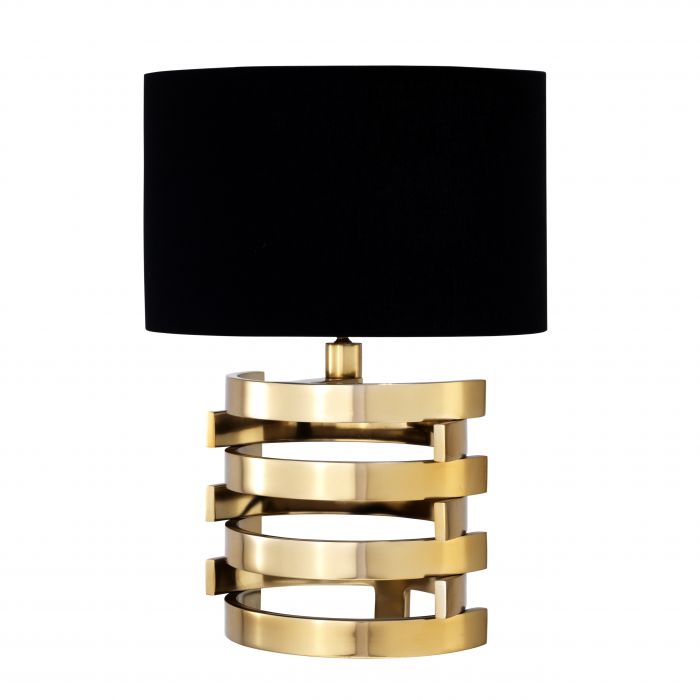 Настольная лампа Eichholtz Table Lamp Boxter S Глянцевое золото Черный Настольная лампа Eichholtz Table Lamp Boxter S Глянцевое золото Черный в Липецке | Loft Concept