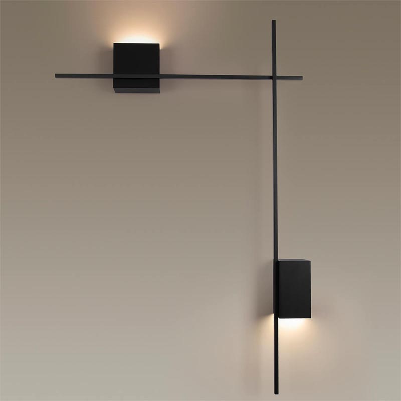 Бра Blocks Wall Light Black Angle Черный Бра Blocks Wall Light Black Angle Черный в Липецке | Loft Concept