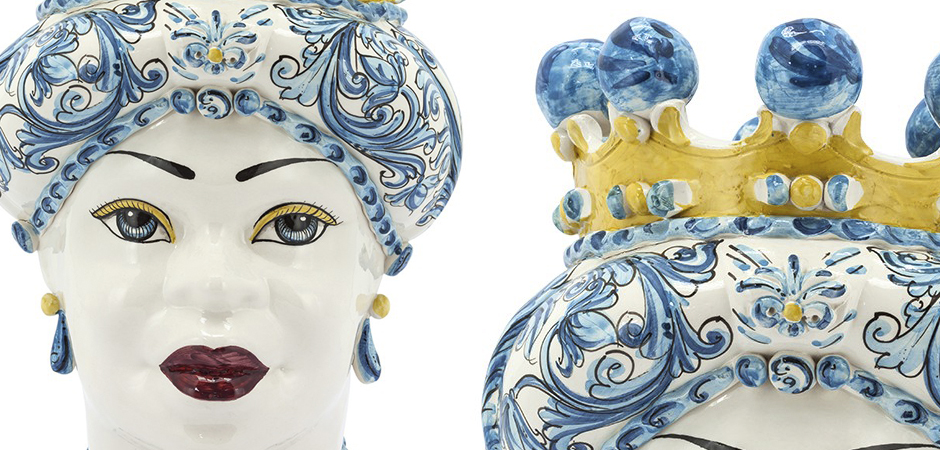 Ваза VASE MORO LADY CROWN blue Ваза VASE MORO LADY CROWN blue - Loft-Concept в Липецке