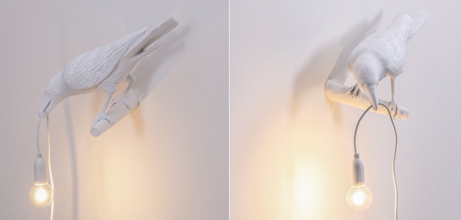 Бра Seletti Bird Lamp White Looking Бра Seletti Bird Lamp White Looking - Loft-Concept в Липецке