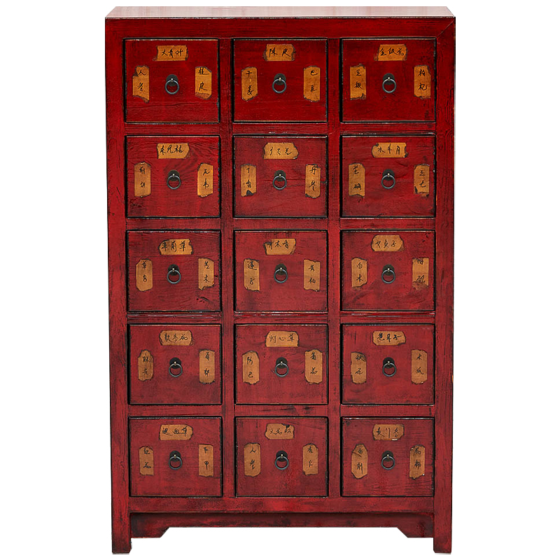 Комод в китайском стиле с маленькими выдвижными ящиками Red Chest of Drawers Red Коричневый Красный Комод в китайском стиле с маленькими выдвижными ящиками Red Chest of Drawers Red Коричневый Красный в Липецке | Loft Concept