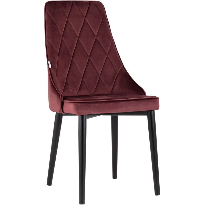 Стул Versailles Chair Цвет Винный Велюр Бургундский красный Черный Стул Versailles Chair Цвет Винный Велюр Бургундский красный Черный в Липецке | Loft Concept
