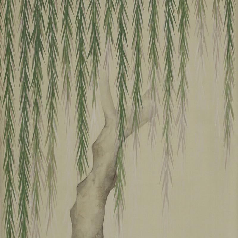 Обои ручная роспись Willow Special Colourway on Icefield dyed silk  в Липецке | Loft Concept 