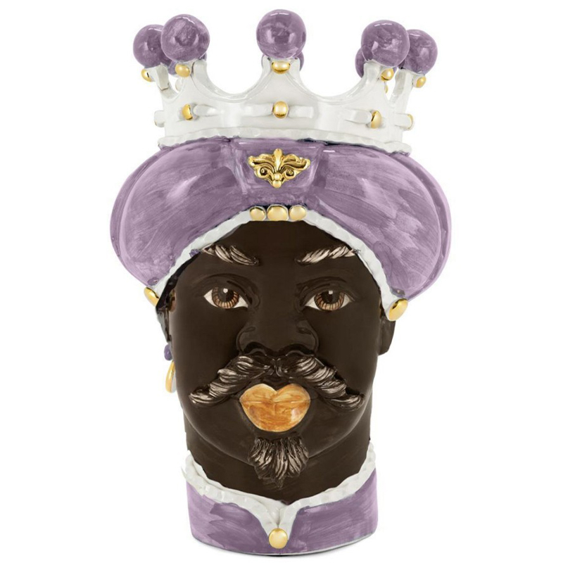 Ваза Vase Moro Man Medium New Violet Фиолетовый Коричневый Белый Ваза Vase Moro Man Medium New Violet Фиолетовый Коричневый Белый в Липецке | Loft Concept