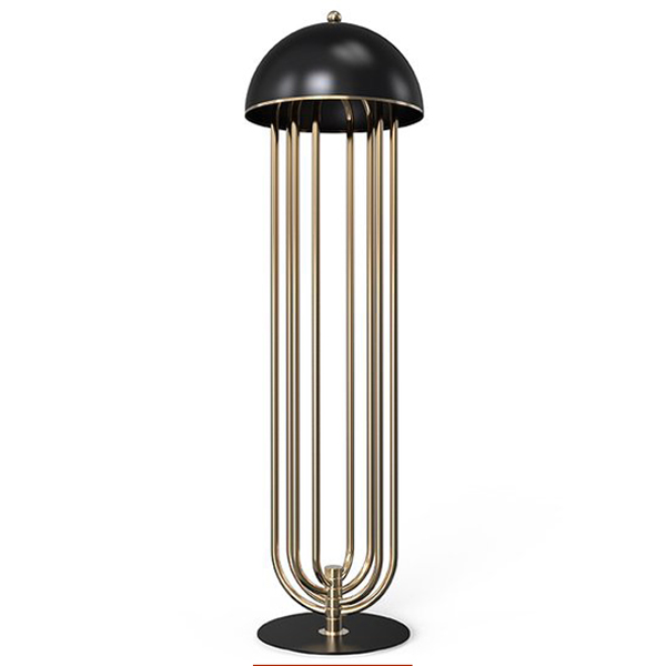 Торшер Delightfull Turner Floor Light Черный Белый Медь светлая Золотой Торшер Delightfull Turner Floor Light Черный Белый Медь светлая Золотой в Липецке | Loft Concept