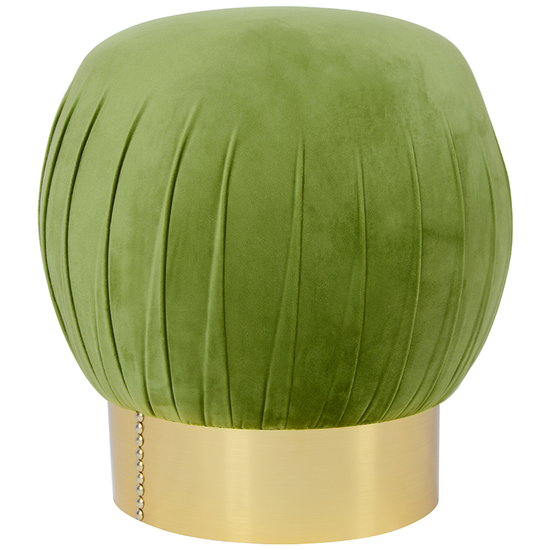 Оттоманка Art Deco Turban green Золотой Зеленый смок Оттоманка Art Deco Turban green Золотой Зеленый смок в Липецке | Loft Concept