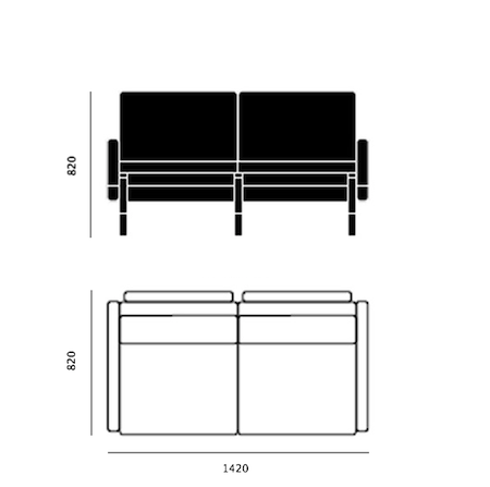 Диван PK31 2 Seat Диван PK31 2 Seat в Липецке