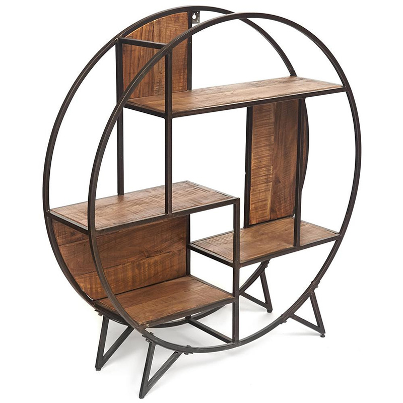 Стеллаж Acacia Shelving Renfrey Древесина Черный Стеллаж Acacia Shelving Renfrey Древесина Черный в Липецке | Loft Concept
