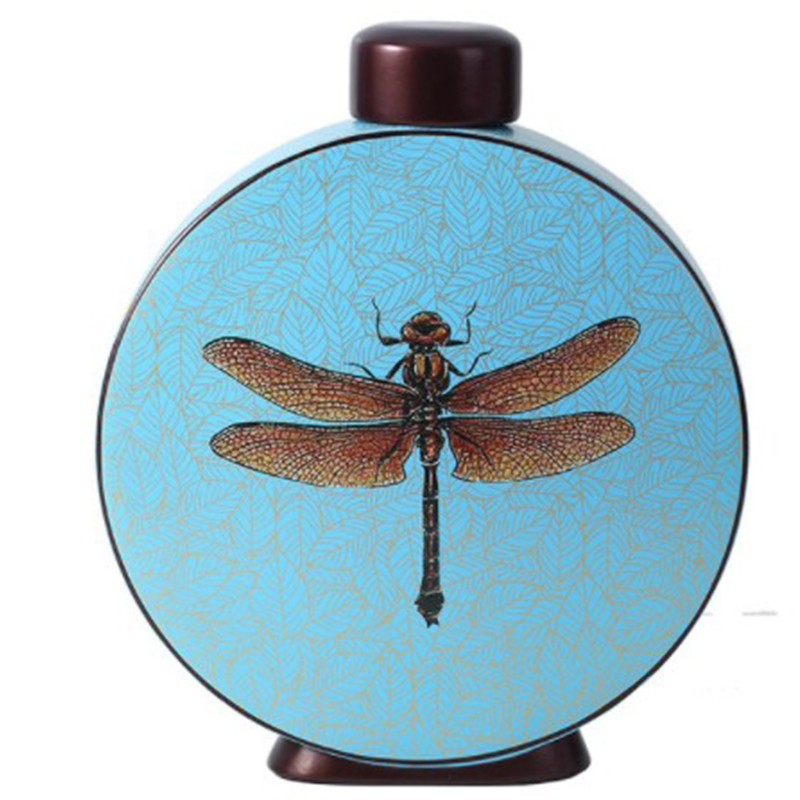 Ваза Blue Vase Dragonfly Голубой Коричневый Ваза Blue Vase Dragonfly Голубой Коричневый в Липецке | Loft Concept