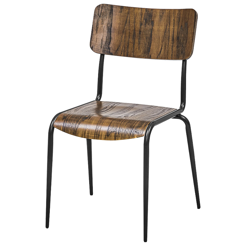Стул Joshua Loft Stool II Коричневый Черный в Липецке | Loft Concept 