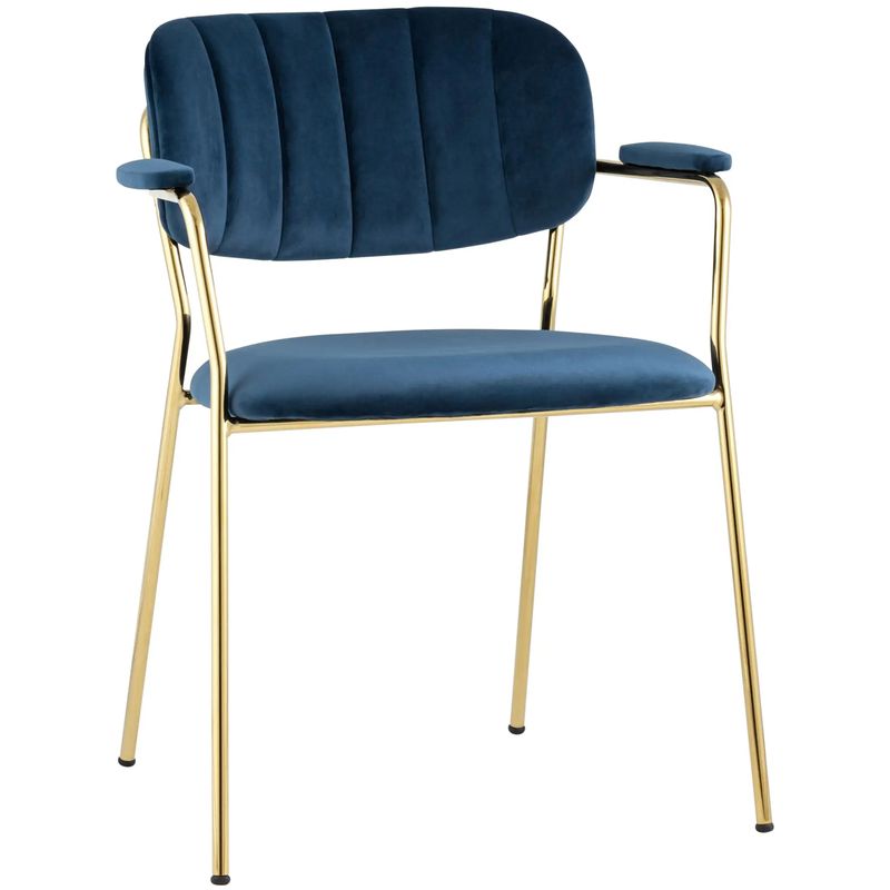 Стул Singer Chair Золотой Металл Синий Велюр Синий Золотой Стул Singer Chair Золотой Металл Синий Велюр Синий Золотой в Липецке | Loft Concept