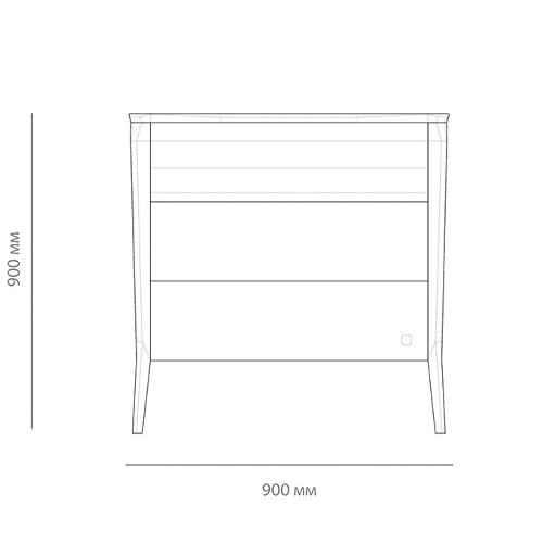 Комод из массива дуба с 3-мя ящиками Tasteful Furniture Комод из массива дуба с 3-мя ящиками Tasteful Furniture в Липецке