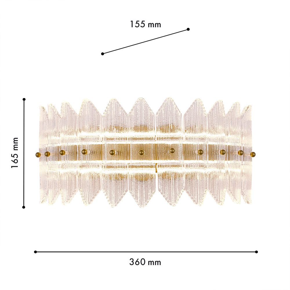 Бра с декоративными элементами в виде лепестков Round Light Flashing в Липецке