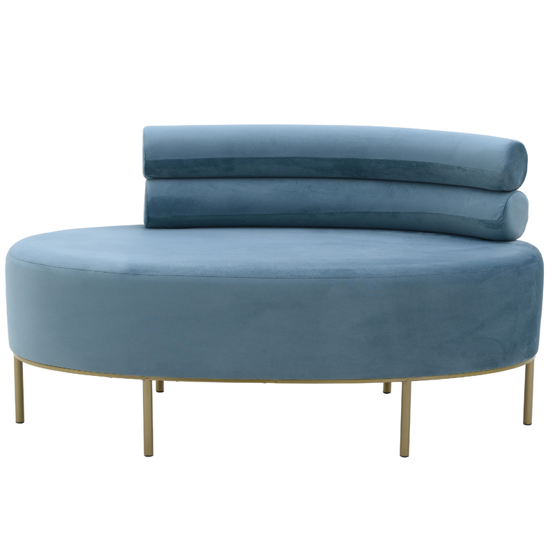 Кушетка Fening Lounge Blue Светло-синий Золотой Кушетка Fening Lounge Blue Светло-синий Золотой в Липецке | Loft Concept